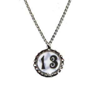    Thirteen Bottle Cap Charm Necklace   13th Birthday Gift: Jewelry