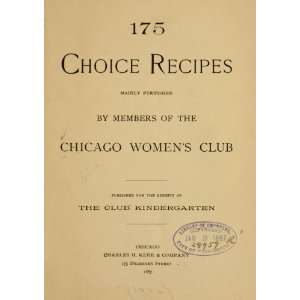   By Members Of The Chicago Womens Club Chicago womans club. Books