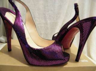 CHRISTIAN LOUBOUTIN PLATFORM SHOES heels 39 8.5 PINK  