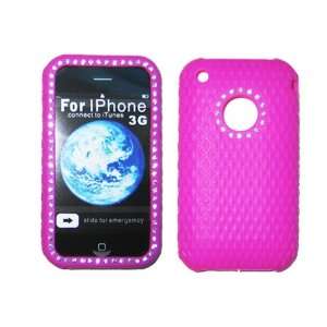   SILICONE WITH CRYSTALS slip on cover case for Apple iPhone & iPhone 3G
