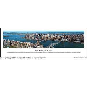  New York City Bridges 13.5x40 Panoramic Photo Sports 