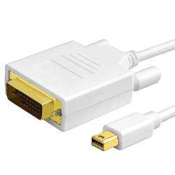foot White Mini DisplayPort to DVI Cable  Overstock