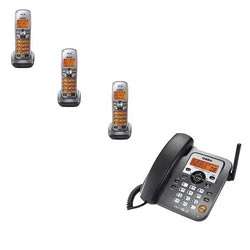   3T 4 Pack Corded/Cordless Phone with Answering System  