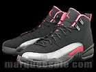 Nike Air Jordan 12 Retro XII Black Siren SZ 7Y Red Pink Silver 510815 