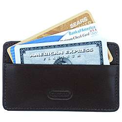 Leatherbay Calf Leather Credit Card Holder  Overstock