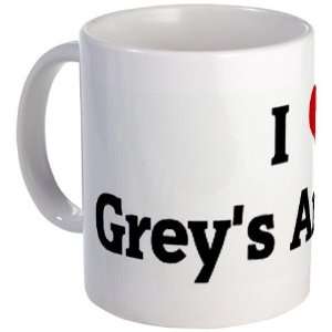  I Love Greys Anatomy Humor Mug by  Kitchen 