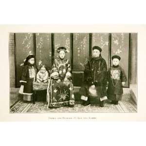 1909 Print Prince Pú Lun Princess Chinese Family Royal Qing Empire 