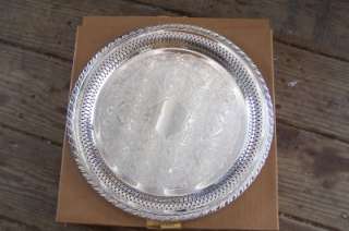 Oneida USA Silver Round Tray Platter NIB  