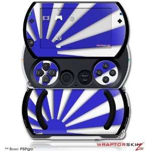   Screen Protector Kit   Rising Sun Japanese Flag Blue fits Sony PSP go