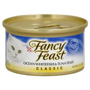 Fancy Feast Cat Food, Gourmet, Classic, Ocean Whitefish & Tuna Feast 3 