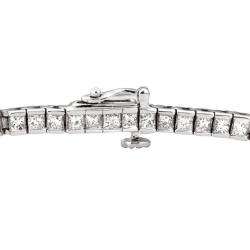   7ct TDW Princess cut Diamond Tennis Bracelet (H I, I1)  