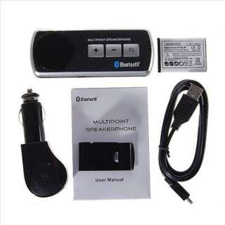   Speakerphone Two Link Car Bluetooth Handsfree Hands Free Car Kit