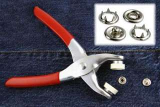 16 Snap Fastener Pliers with 108 Snaps Makes 27  