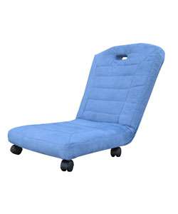 Microfiber Royal Blue Chair with Wheels  Overstock