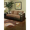 Enitial Lab Ambrosio Faux Leather Base Suede Upholstery Sofa 