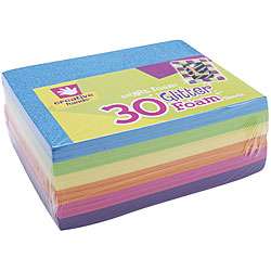   Hands Bright Colors Glitter Foam Sheets (Pack of 30)  