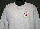 MENS SZ. 2XL MICKEY MOUSE DISNEY WORLD EMBROIDERED SWEATER SWEAT 