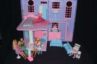 Rare HTF Barbie City Pretty Townhouse Talking House  