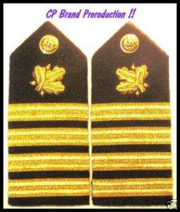 NEW US NAVY HARD Shoulder Boards CAPTAIN Supply Corp  