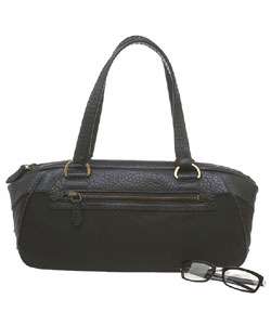 Prada Black Leather/Microfiber Handbag  