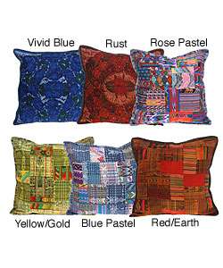 Embroidered Patchwork Pillow Cover (Guatemala)  
