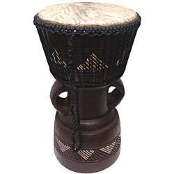 Handcrafted Adowa Djembe/ Bongo Drum (Ghana)  
