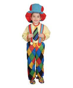 Deluxe Circus Clown Childrens Costume  