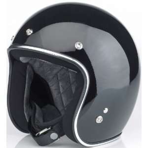  Small Biltwell Hustler DOT Approved Helmet   Gloss Black 
