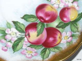   Royal Albert Treasure Chest Series Cabinet Cup Saucer Apple Fruit Gilt