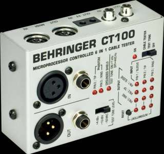Behringer Microprocessor Controled CT100 Cable Tester  