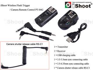   Radio Trigger&Camera Remote Shutter Release Cord f Canon—1RX  
