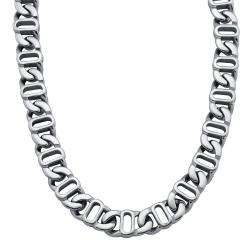 Stainless Steel 24 inch Mariner Link Chain Necklace  Overstock