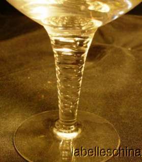 Stuart Crystal Flat Champagne Glass Signed St. George  