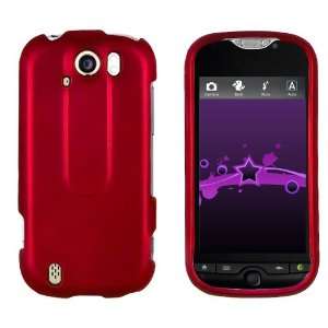  HTC MyTouch 4G Slide Rubberized Hard Case Cover   Red 