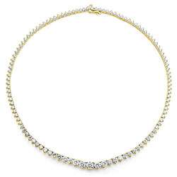   7ct TDW Riviera Diamond Tennis Necklace (F G, SI 2)  