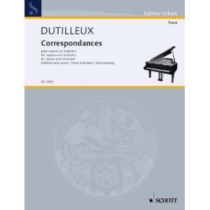  Dutilleux Correspondances (Piano Reduction) Henri 