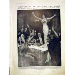  Banquet Scene Play Drury Lane Theatre Scott Print 1912 