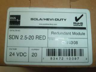 Sola/Hevi Duty External Redundant Module SDN 2.5 20 RED  