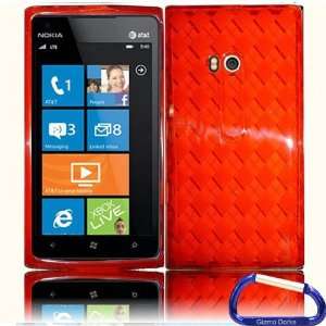   Case for the Nokia Lumia 900, Diamond Red Cell Phones & Accessories