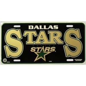  LP   783 Dallas Stars License Plate   8101M Automotive