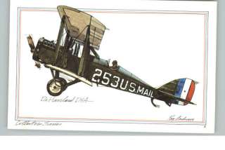 De Havilland DH4 Airplane Postcard  