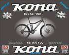 Kona 2010 Hei Hei 100 Mountain Bike Frame Stickers