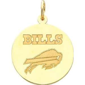 14K Gold NFL Buffalo Bills Logo Charm:  Sports & Outdoors