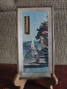 Advertising thermometer, very old, church picture  