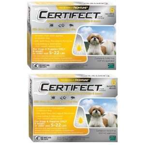  Dog Flea & Tick 5 22 lbs Orange 12 month (2x6month): Pet Supplies