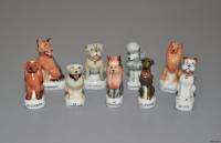FINE PORCELAIN HAND PAINTED THE PUPPY FIGURINES  