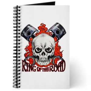  Journal (Diary) with King of the Road Skull Flames and 