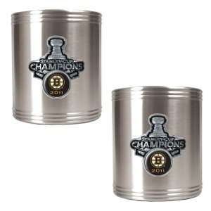  Boston Bruins Stainless Steel Can Drink Holders: Sports 