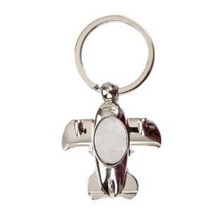   shaped Stainless Steel Keychain/key Ring with Mercedes Text and Logo