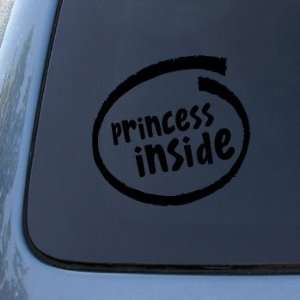  PRINCESS INSIDE   Vinyl Car Decal Sticker #1819  Vinyl 